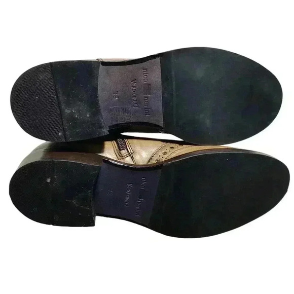 NICO NERINI Vero Cuoio Brown Leather Zip Up Riding Boots Size 38 US 8 - Picture 6 of 14